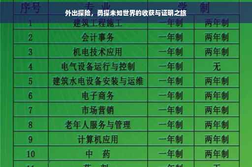外出探险，勇探未知世界的收获与证明之旅