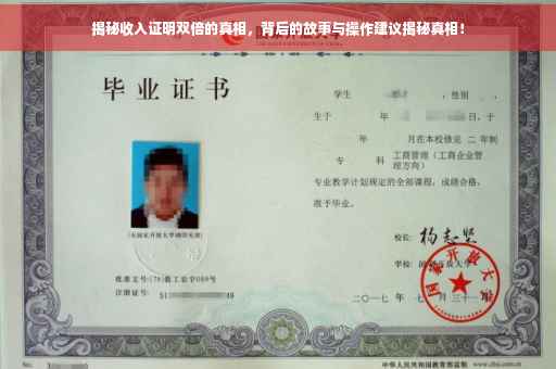 揭秘收入证明双倍的真相，背后的故事与操作建议揭秘真相！