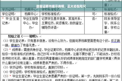 撤案证明书揭示真相，正义近在咫尺