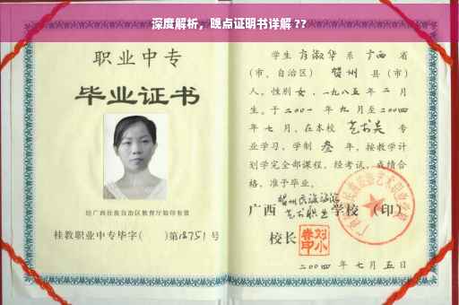 深度解析，晚点证明书详解 ??
