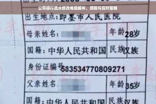 公司银行流水修改难题解析，原因与应对策略