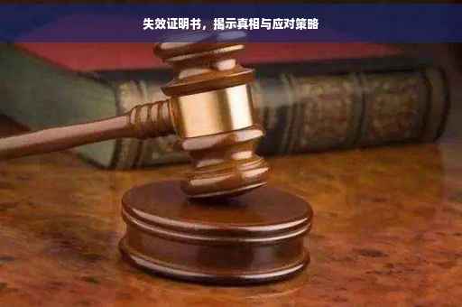 失效证明书，揭示真相与应对策略