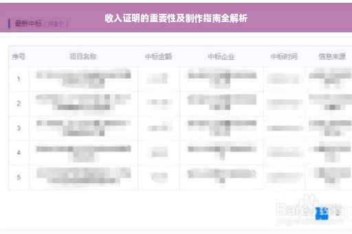 收入证明的重要性及制作指南全解析
