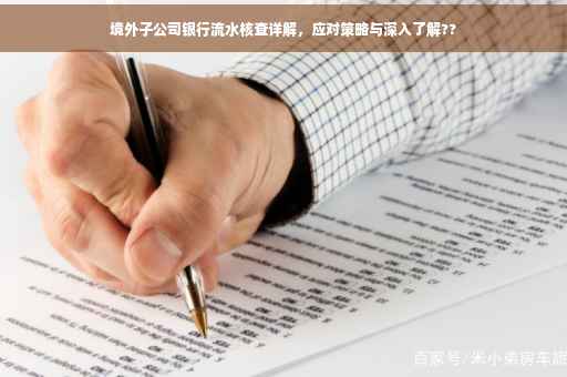 境外子公司银行流水核查详解，应对策略与深入了解??