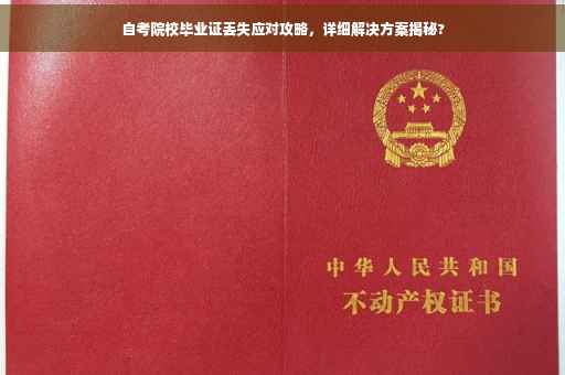 自考院校毕业证丢失应对攻略，详细解决方案揭秘?