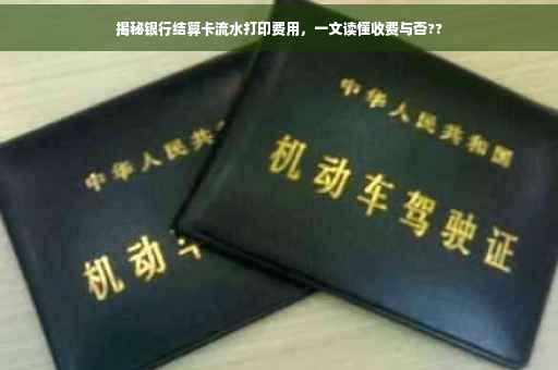 揭秘银行结算卡流水打印费用，一文读懂收费与否??
