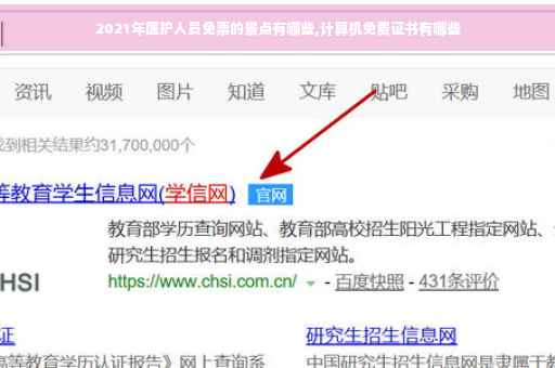 2021年医护人员免票的景点有哪些,计算机免费证书有哪些