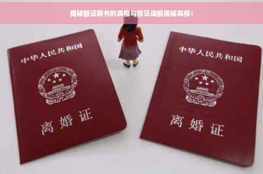 揭秘断证明书的真相与常见误解揭秘真相！