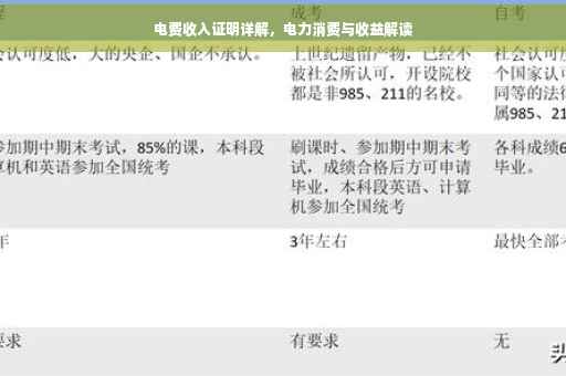电费收入证明详解，电力消费与收益解读
