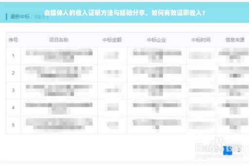 自媒体人的收入证明方法与经验分享，如何有效证明收入？
