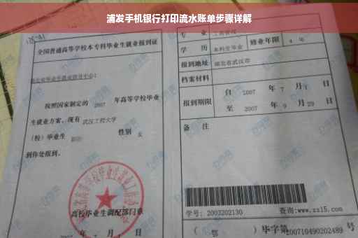 浦发手机银行打印流水账单步骤详解