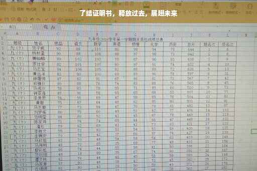了结证明书，释放过去，展翅未来