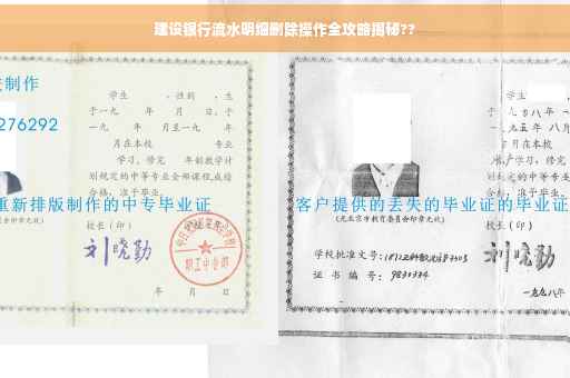 建设银行流水明细删除操作全攻略揭秘??