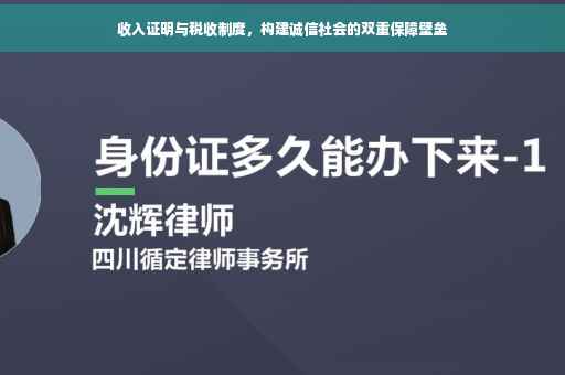 收入证明与税收制度，构建诚信社会的双重保障壁垒