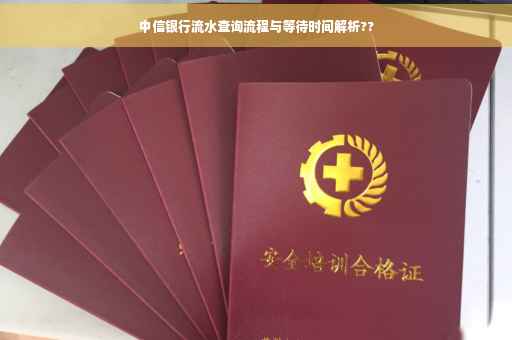 中信银行流水查询流程与等待时间解析??