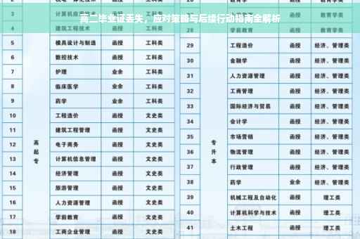 高二毕业证丢失，应对策略与后续行动指南全解析