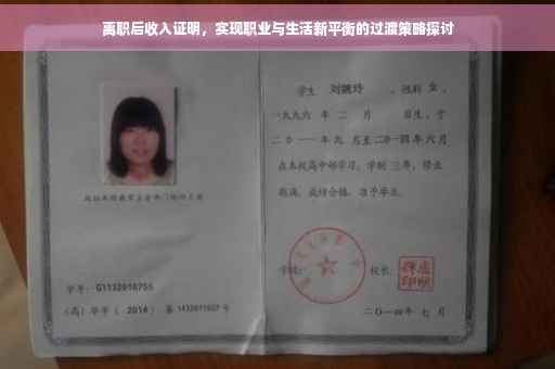 离职后收入证明，实现职业与生活新平衡的过渡策略探讨