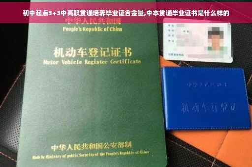 初中起点3+3中高职贯通培养毕业证含金量,中本贯通毕业证书是什么样的
