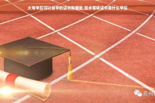 大专学历可以自学的证书有哪些,技术等级证书是什么学历