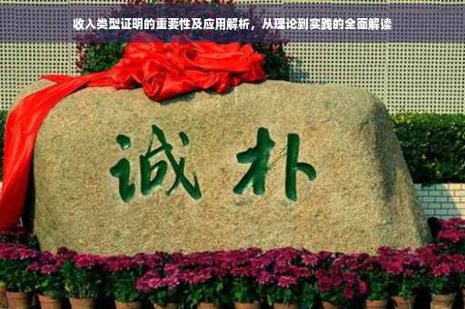 收入类型证明的重要性及应用解析，从理论到实践的全面解读