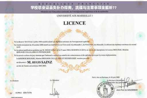 学校毕业证丢失补办指南，流程与注意事项全解析??