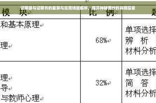 证明函与证明书的差异与应用场景解析，揭开神秘面纱的真相探索