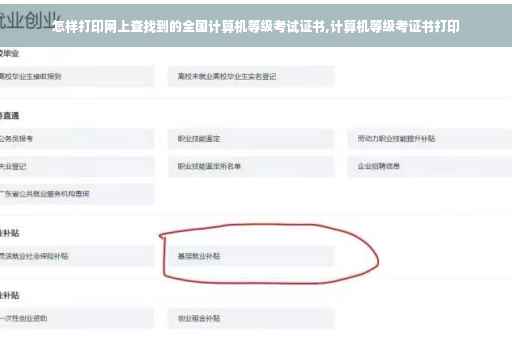 怎样打印网上查找到的全国计算机等级考试证书,计算机等级考证书打印