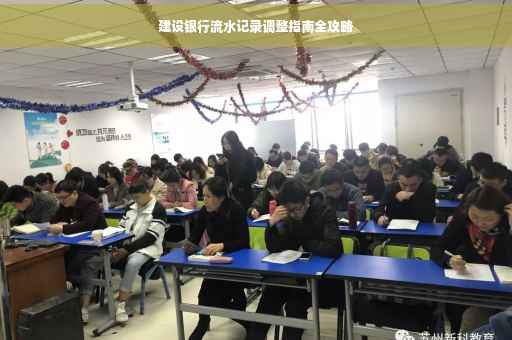 建设银行流水记录调整指南全攻略
