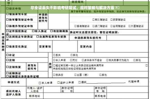毕业证丢失不影响考研复试，应对策略与解决方案 ?✨