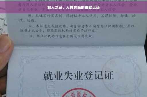救人之证，人性光辉的璀璨见证