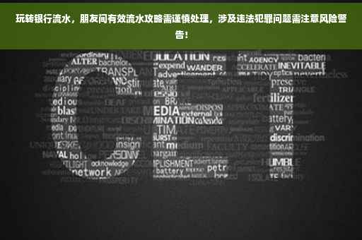 玩转银行流水，朋友间有效流水攻略需谨慎处理，涉及违法犯罪问题需注意风险警告！