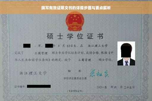 撰写有效证明文书的详细步骤与要点解析