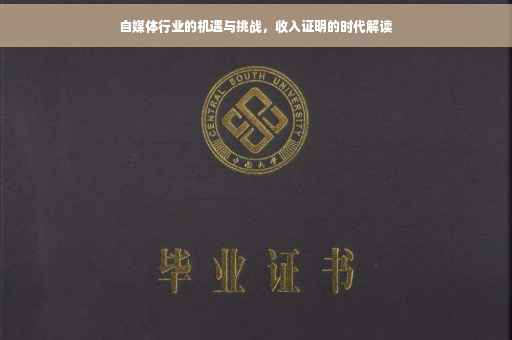 自媒体行业的机遇与挑战，收入证明的时代解读