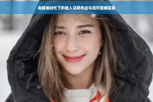 自媒体时代下的收入证明挑战与应对策略探索