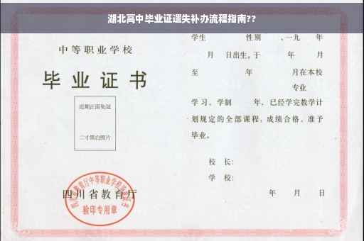 湖北高中毕业证遗失补办流程指南??