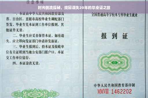 时光倒流探秘，找回遗失20年的毕业证之旅