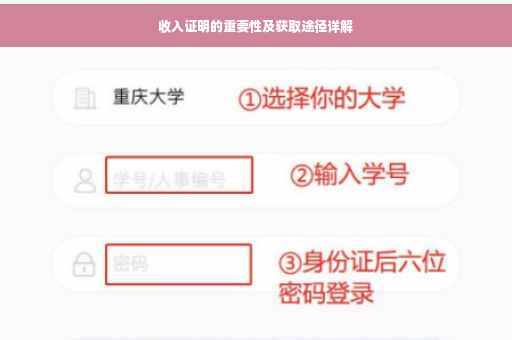 收入证明的重要性及获取途径详解