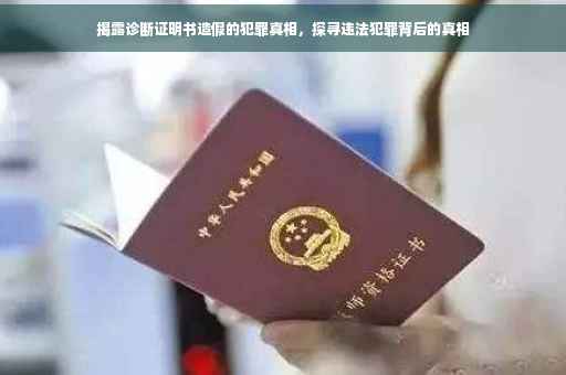 揭露诊断证明书造假的犯罪真相，探寻违法犯罪背后的真相
