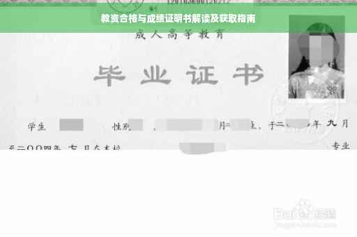 教资合格与成绩证明书解读及获取指南