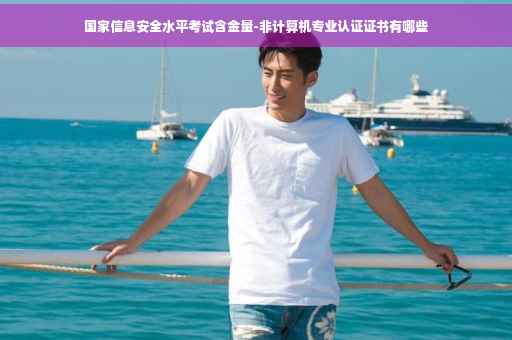 国家信息安全水平考试含金量-非计算机专业认证证书有哪些
