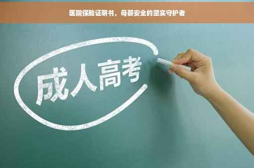 医院保胎证明书，母婴安全的坚实守护者