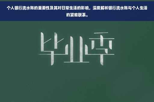 个人银行流水账的重要性及其对日常生活的影响，深度解析银行流水账与个人生活的紧密联系。