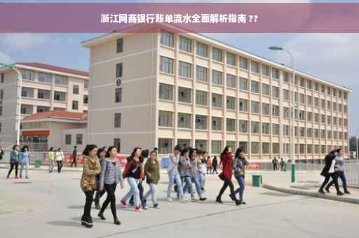 浙江网商银行账单流水全面解析指南 ??