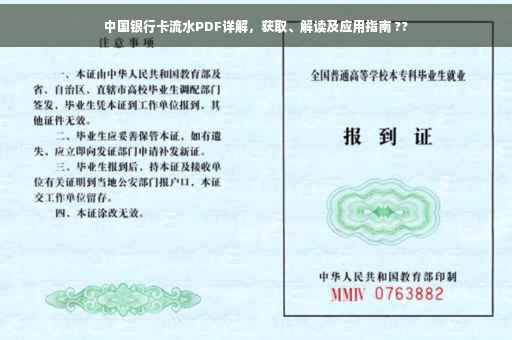 中国银行卡流水PDF详解，获取、解读及应用指南 ??