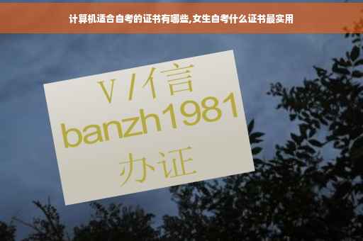 计算机适合自考的证书有哪些,女生自考什么证书最实用