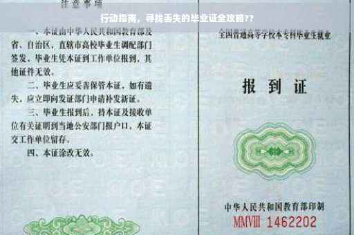 行动指南，寻找丢失的毕业证全攻略??