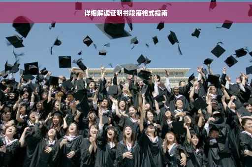 详细解读证明书段落格式指南