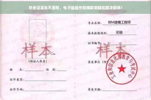 毕业证丢失不用愁，电子版操作指南助您轻松解决困扰！