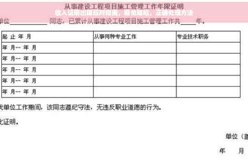 收入证明出错应对指南，避免尴尬，正确处理方法