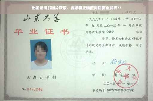 出国证明书图片获取、要求和正确使用指南全解析??